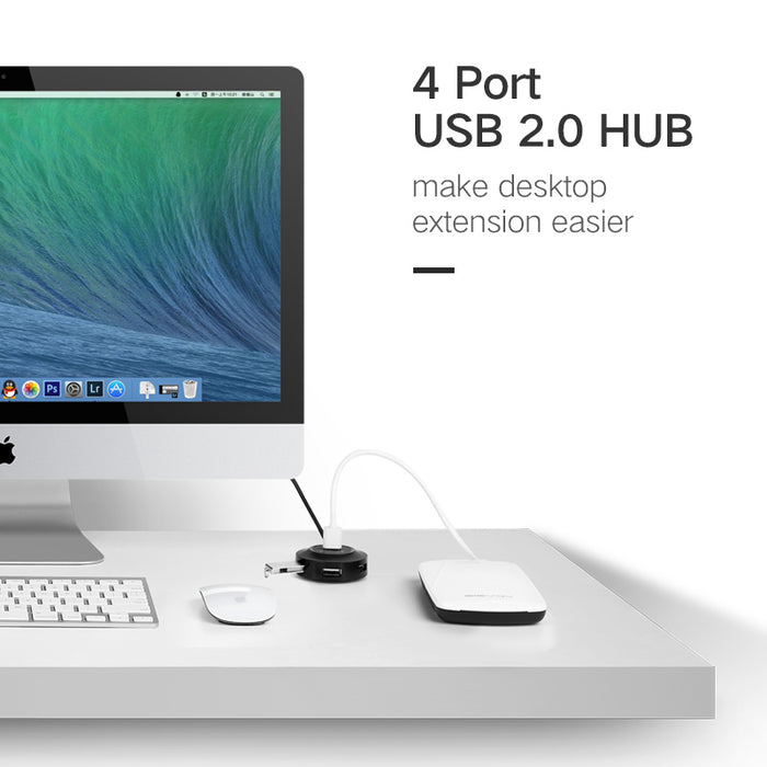 UGREEN USB 2.0 Hub 4 Ports (Black)