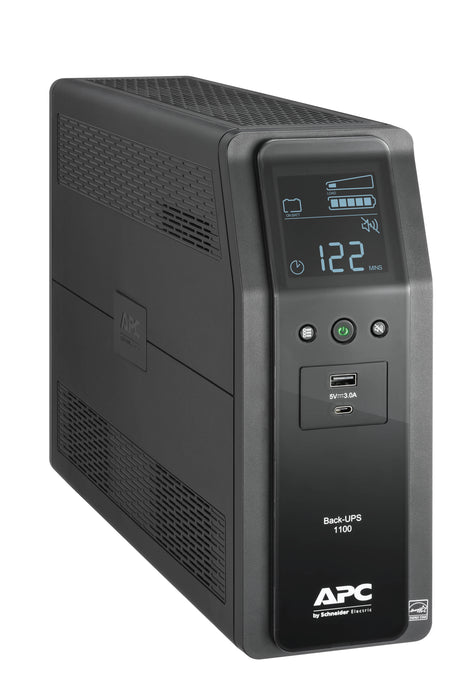 APC BR1100M2-LM Back UPS PRO BR 1100VA, 10 Outlets, 2 USB Charging Ports, AVR, LCD interface, LAM - We Love tec
