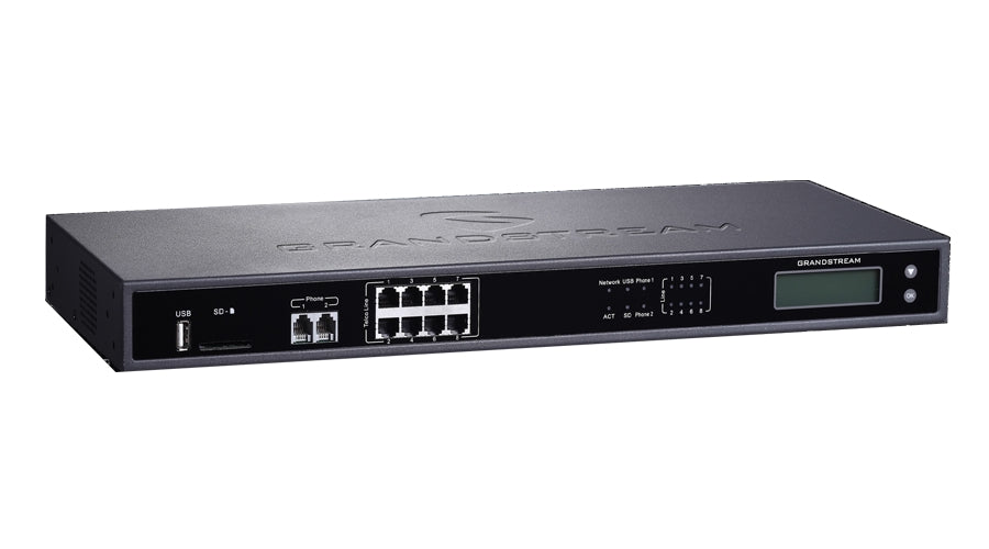 Grandstream UCM6208 IP PBX with 8 FXO and 2 FXS Ports - We Love tec