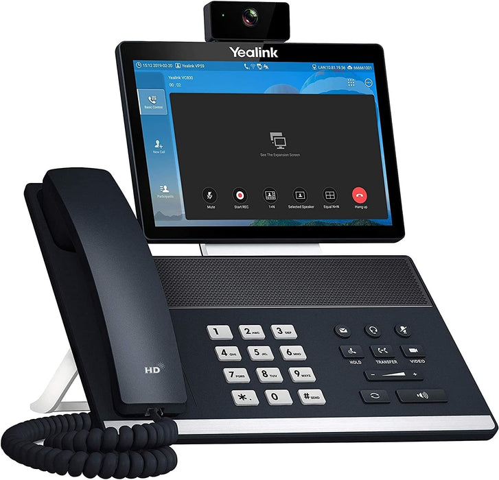 Yealink VP59 IP Phone - Corded/Cordless - Corded/Cordless - Wi-Fi, Bluetooth - Desktop - Classic Gray