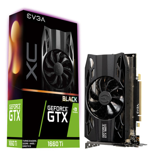 EVGA 06G-P4-1261-KR GeForce GTX1660 Ti XC BLACK GAMING, 6GB GDDR6, HDB Fan - We Love tec