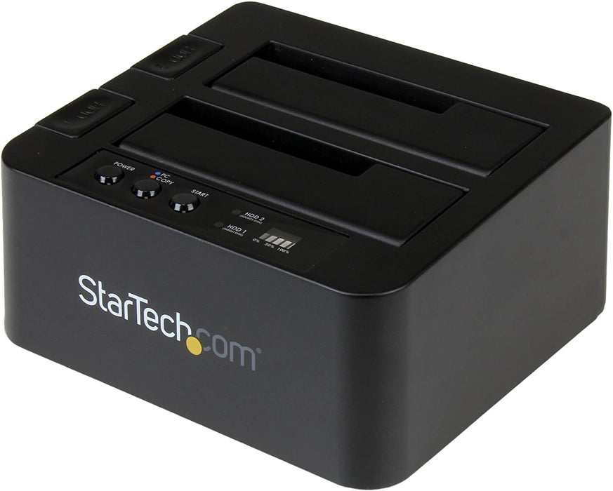 StarTech.com USB 3.1 (10Gbps) Duplicator Drive Dock for 2.5 "and 3.5" + 4Kn SATA HDD - USB - USB-C [Thunderbolt 3 Compatible] Cloner (SDOCK2U313R)