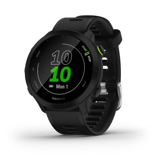 Garmin Forerunner 55, GPS Running Watch with Daily Suggested Workouts, Up to 2 weeks of Battery Life, Black (010-02562-00)