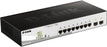 D-Link DGS-1210-10P - PoE Switch 8 Gigabit Ports and 2 SFP Ports (8 x PoE max. 30W per Port up to a Total 65W max.), Height 1U, automatic VLAN for Video surveillance and IP telephony