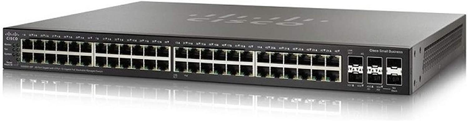 Cisco SG350X-48P 48-Port Gigabit PoE Stackable Managed Switch