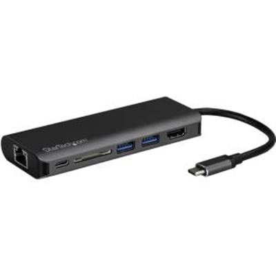StarTech.com USB C Portable Docking Station with HDMI 4K, Ethernet, SD Reader, 60W Power, and USB 3.0 for Mac and Windows Laptop (DKT30CSDHPD)