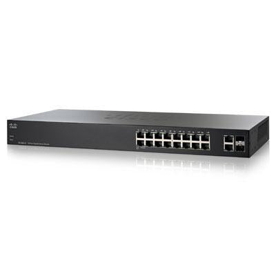 Cisco SG200-18 Refresh slm2016t 18-port Gigabit Smart Switch 2 x SFP 1U Layer 2