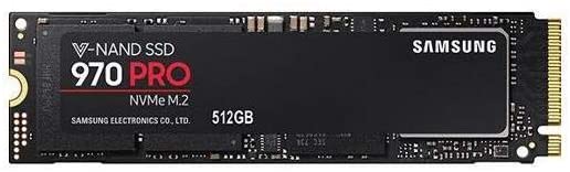 Samsung 970 PRO MZ-V7P512E - 512 GB Solid State Drive - PCI Express (PCI Express 3.0 x4) - Internal - M.2 2280 - 3.42 GB - s Maximum Read Transfer Rate - 2.25 GB - s - 256 bits