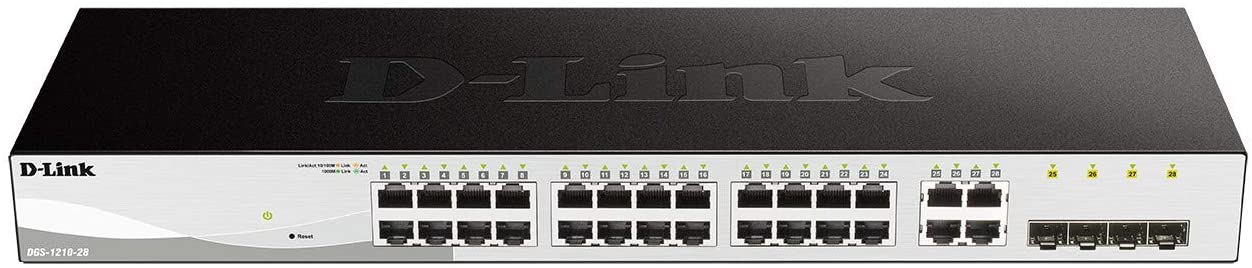 D-Link DGS-1210-28 24-Port Gigabit Smart Managed Switch with 4 Gigabit RJ45-SFP COMBO ports | DGS-1210-28