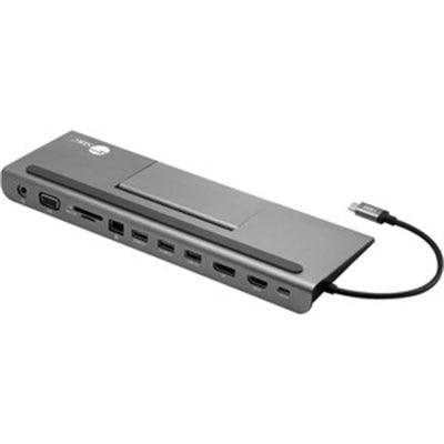 SIIG USB C MST Triple Monitor Docking Station for Windows Thunderbolt 3 compatible [Single 4k, Dual 1080p, Triple 720p] 100W Charging PD - HDMI - VGA - DP, Gigabit Ethernet, SD - TF, USB 3.0 and Audio
