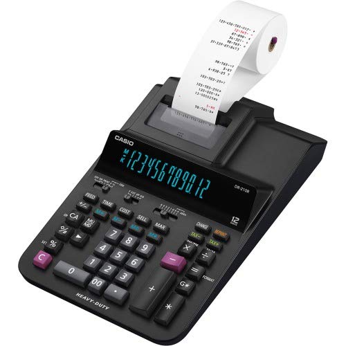 Casio DR-210R Heavy-Duty Printing Calculator, Black - We Love tec