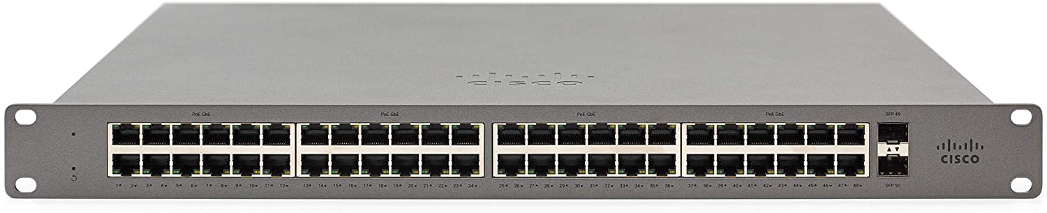 Meraki Go by Cisco | 48 Port Network Switch | Cloud Managed | [GS110-48-HW-US]