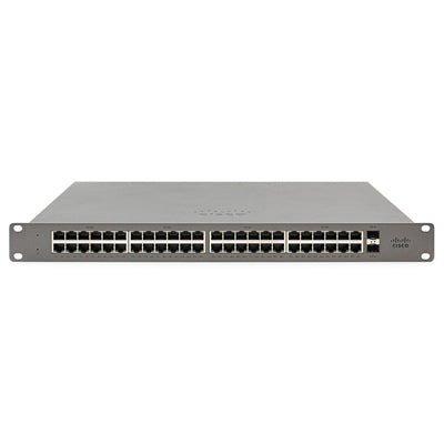 Meraki Go by Cisco | 48 Port PoE Network Switch | Cloud Managed | Power over Ethernet | [GS110-48P-HW-US]