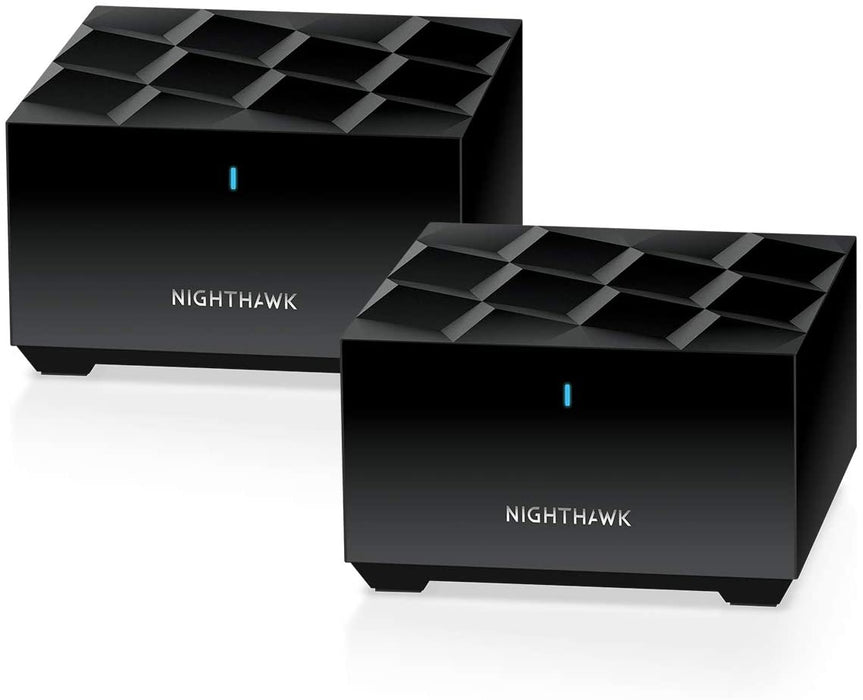 NETGEAR Nighthawk Whole Home Mesh WiFi 6 System AX1800 Router with 1 Satellite Extender, Coverage Up to 3,000 Sq Ft and 25+ Devices (MK62)