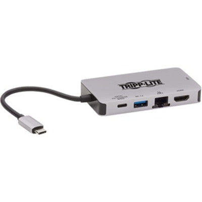 Tripp Lite USB C Charging Base 4K Hub HDMI VGA GbE Pd Gray (U442-Dock6-Gy)