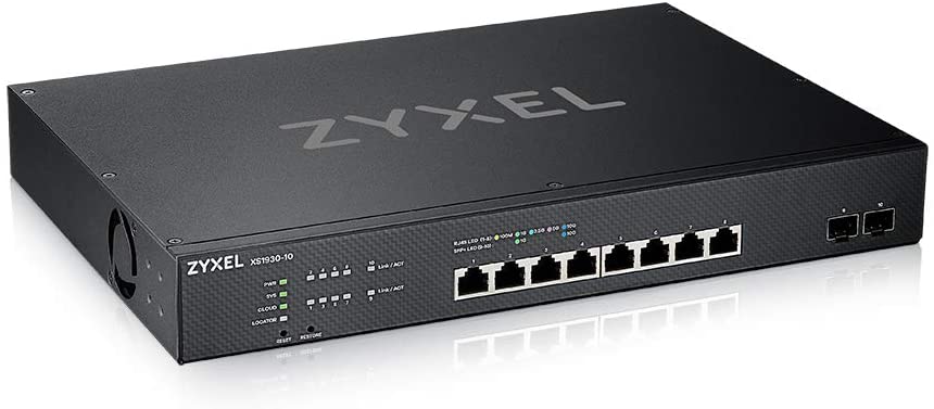 Zyxel - 8 Port 2 10G Fiber NebulaFlex Smart Managed Switch. [XS1930-10]