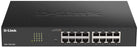 D-Link DGS-1100-16V2, 16-Port Gigabit Smart Switch, RJ-45, Web Management, Layer 2, VLAN, Desktop, Fanless, IGMP Snooping, VoIP VLAN, QoS, Network Security, Fanless, Green