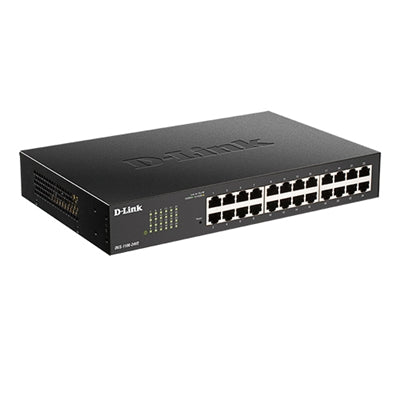 D-Link Ethernet Switch, 24 Gigabit Ports Easy Managed Network Internet Desktop or Rack Mountable (DGS-1100-24V2), Black
