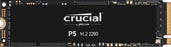 Crucial P5 2TB CT2000P5SSD8 Internal Solid State Drive - up to 3400MB - s (3D NAND, NVMe, PCIe, M.2, 2280SS)