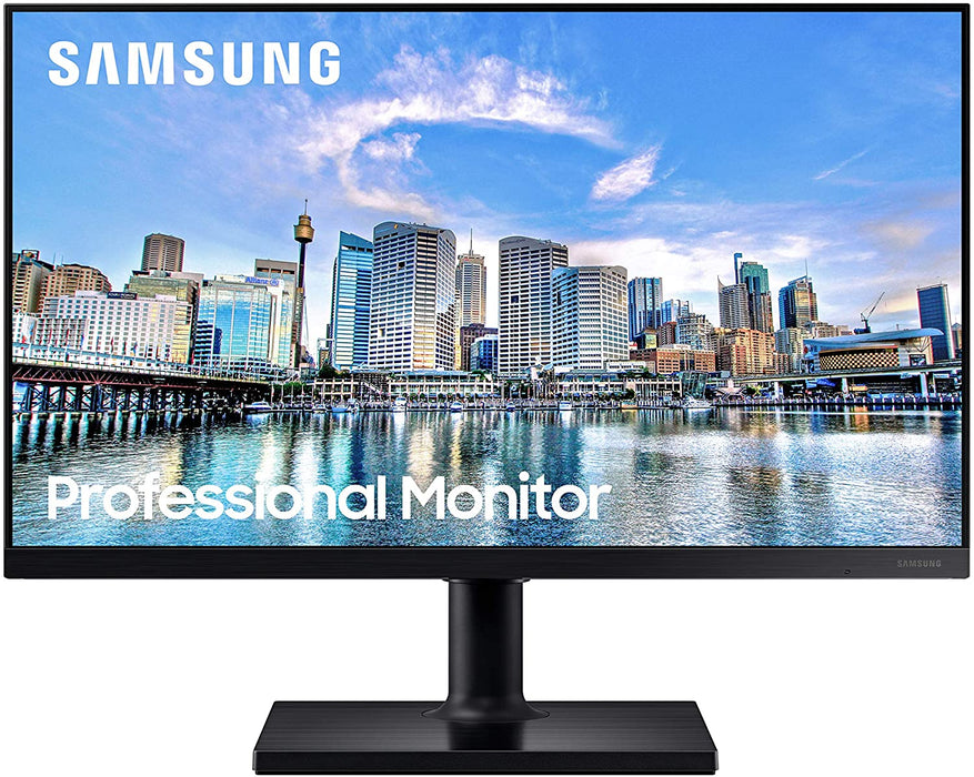 Samsung Business FT452 Series 24 Inch 1080p 75Hz IPS Business Computer Monitor with HDMI, DisplayPort, USB, Wrnty 3-Year Support (F24T452FQN), Black