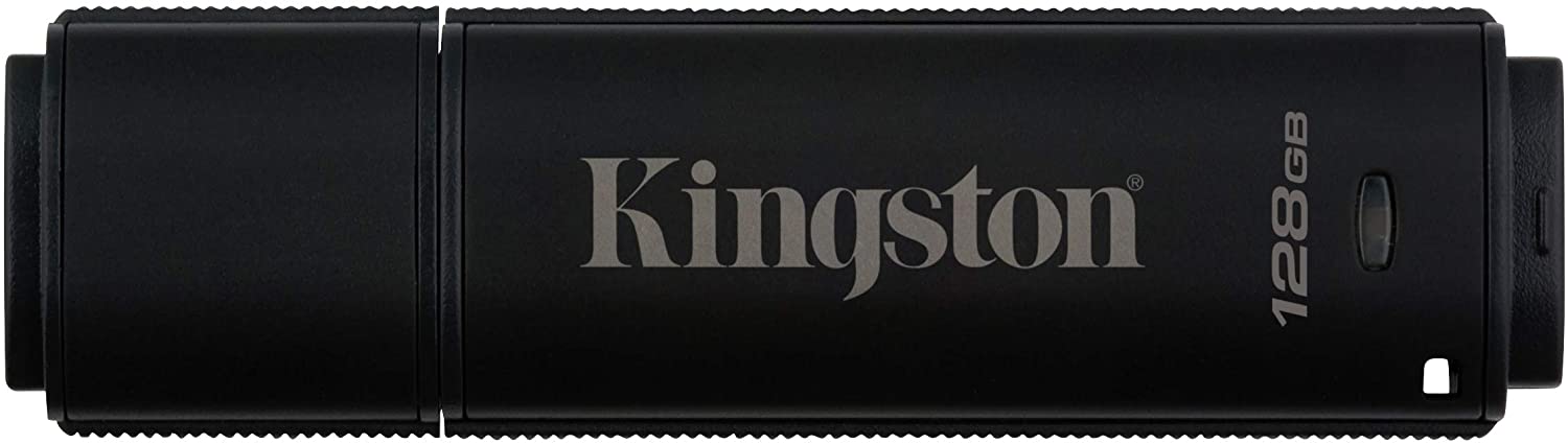 Kingston DataTraveler 4000 G2 (DT4000G2DM - 128GB) 128GB USB 3.0 Encrypted USB Flash Drive - FIPS 140-2 Level 3 Certified