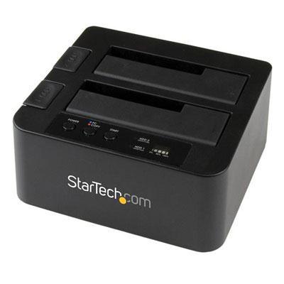 StarTech.com 2.5 "& 3.5" USB 3.0 - eSATA HDD SSD Dual Bay Drive Docking Station with UASP (6Gbps) - Standalone Docking Station (SDOCK2U33RE)