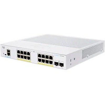 Cisco Business CBS350-16P-E-2G Managed Switch | 16 GE ports | PoE | Ext PS | 2x1G SFP | Limited Lifetime Protection (CBS350-16P-E-2G)
