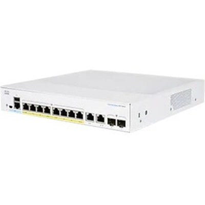 Cisco Business CBS350-8FP-E-2G Managed Switch | 8 GE ports | Full PoE | Ext PS | 2x1G Combo | Limited Lifetime Protection (CBS350-8FP-E-2G)