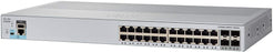 Cisco Catalyst 2960L-SM-24PS Network Switch, 24 Gigabit Ethernet PoE+ Ports, 195W PoE Budget, 4 1G SFP Uplink Ports, Fanless Operation, Enhanced Limited (WS-C2960L-SM-24PS)