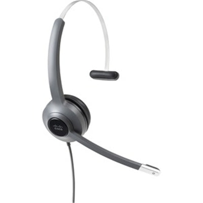 Cisco 521 Headset, 3.5mm Wired Headset with USB-C Adapter, Carbon, 2-Year Limited Liability Warranty (CP-HS-W-521-USBC)