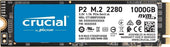Crucial P2 CT1000P2SSD8 Disco Duro sólido Interno SSD de 1TB, hasta 2400 MB - s (3D NAND, NVMe, PCIe, M.2)