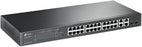 TP-Link 24 Port Fast Ethernet PoE Switch 24 PoE+ Ports @192W, w- 4 Uplink Gigabit Ports + 2 Combo SFP Slots