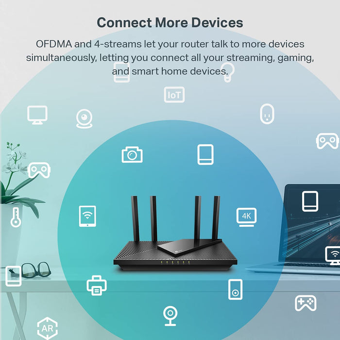 TP-Link Archer AX55 Wi-Fi 6 IEEE 802.11ax Ethernet Wireless Router