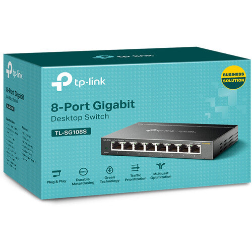 TP-Link  8 Port Gigabit Ethernet Switch  (TL-SG108S)