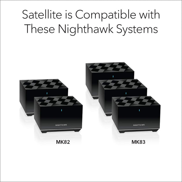 Netgear Nighthawk Tri-Band Whole Home Mesh WiFi 6 Add-on Satellite (MS80-100NAS)