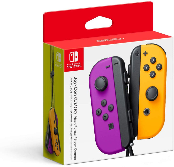 Nintendo Switch Joy-Con (L/R) Controllers (Colors: Neon Red/Neon Blue, Gray, Neon Purple/Neon Orange) - We Love tec
