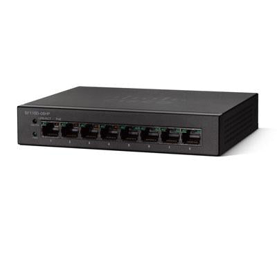 Cisco SF110D-08HP Desktop Switch with 8 Ports 32W 10-100 PoE, Limited Lifetime Protection (SF110D-08HP-NA)