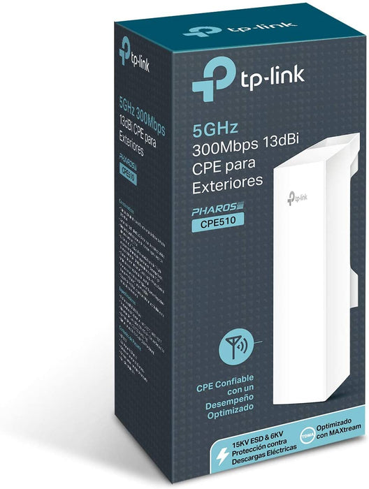 TP-Link 5GHz N300 Long Range Outdoor CPE for PtP and PtMP Transmission (CPE510)