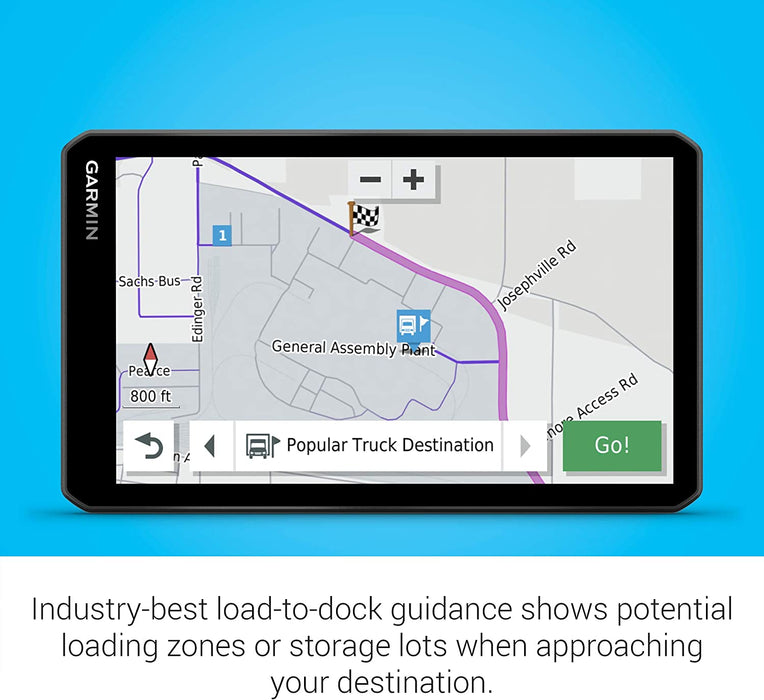 Garmin dezl OTR700, 7-inch GPS Truck Navigator, Easy-to-read Touchscreen Display, Custom Truck Routing and Load-to-dock Guidance (010-02313-00)