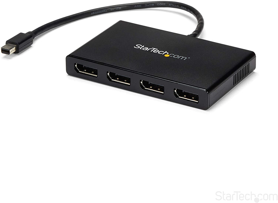 StarTech.com 4-Port Mini DisplayPort MST Hub - 4K 30Hz - Mini DP to DisplayPort Multi-Monitor Splitter - mDP to DP (MSTMDP124DP)