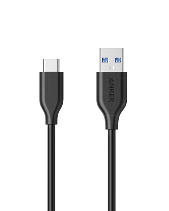 Anker A8163H11 PowerLine USB-C to USB 3.0 Cable, 3ft, (Colors: Black, White) - We Love tec