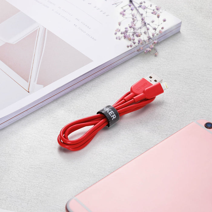 Anker Powerline II with Lightning Connector, 3ft (Colors: Black, Red, White) - We Love tec