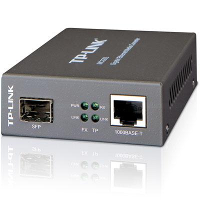 TP-Link Gigabit SFP to RJ45 Fiber Media Converter  Fiber to Ethernet Converter (MC220L)