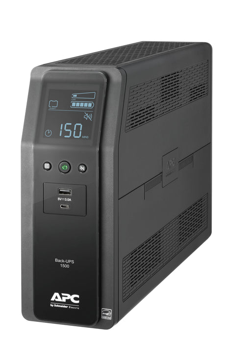 APC BR1500M2-LM Back UPS PRO BR 1500VA,10 Outlets, 2 USB Charging Ports, AVR, LCD interface, LAM - We Love tec