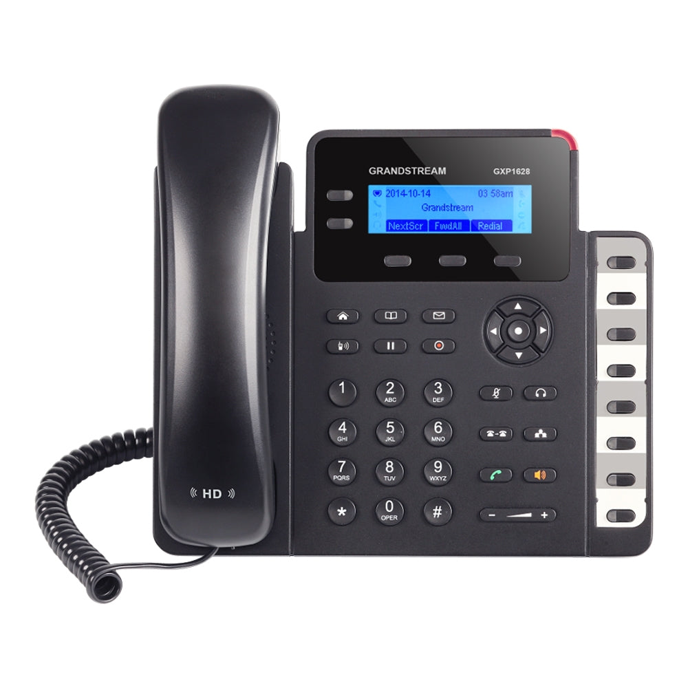 Grandstream GXP1628 IP Phone, VoIP Phone with PoE for Small Business, 2 Lines - We Love tec