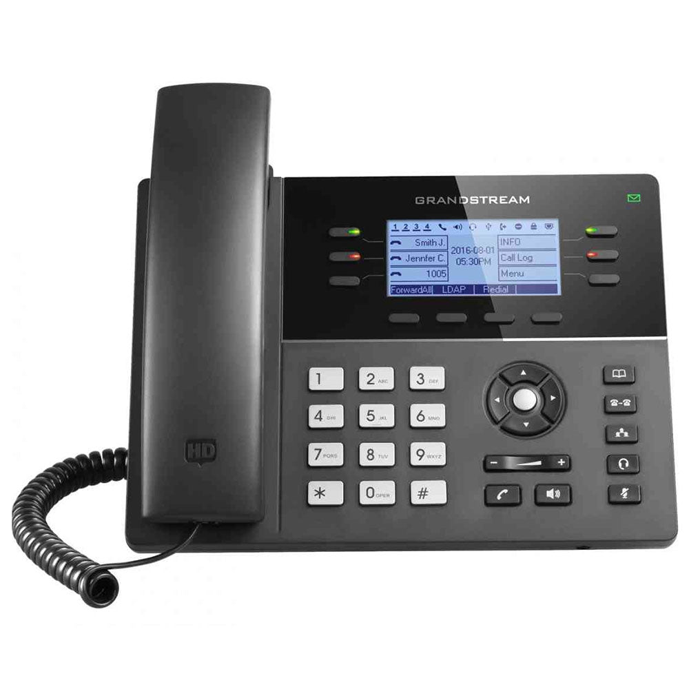 Grandstream GXP1760 Mid-Range IP Phone, VoIP Phone with PoE, 6 Lines - We Love tec