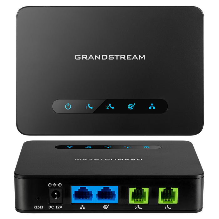 Grandstream HT812 Analog Telephone Adapter Gateway (ATA) with 2 FXS Ports and Dual Gigabit Ports, for VoIP Phone Networks - We Love tec