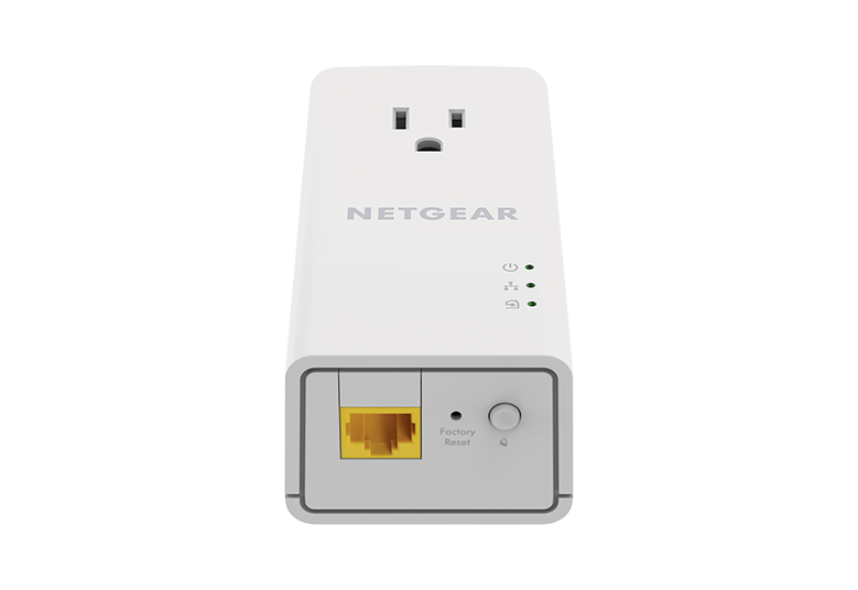 NETGEAR Powerline Extender, 1200Mbps, Wall-plug , 1 Port, 2 Extenders (PLP1200)