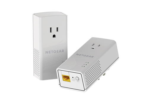 NETGEAR Powerline Extender, 1200Mbps, Wall-plug , 1 Port, 2 Extenders (PLP1200)