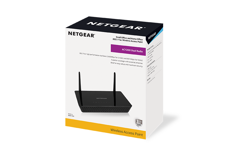NETGEAR AC1200 Dual Band Wireless Access Point (WAC104)
